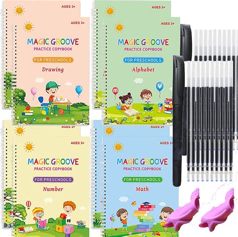 Groovd Magic Copybook Grooved Handwriting Book Practice Childrens