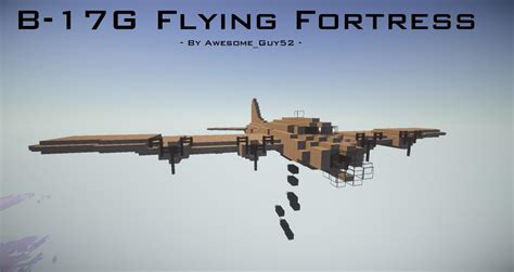 21 B 17g Flying Fortress Ww2 Bomber Minecraft Map