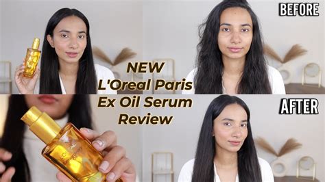 new l oréal paris extraordinary hair oil serum review and results youtube