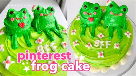 making the pinterest frog cake how to make the viral frog cake from pinterest and tiktok