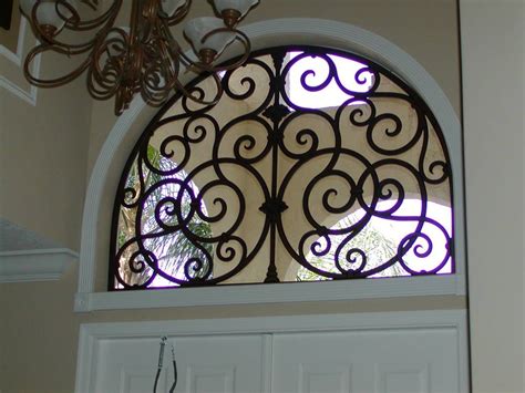 Faux Iron Gives This Window A New Look Transom Window Treatments