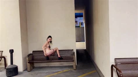 Nicole Niagara Public Lust Slut In Lingerie Outdoor Masturbation