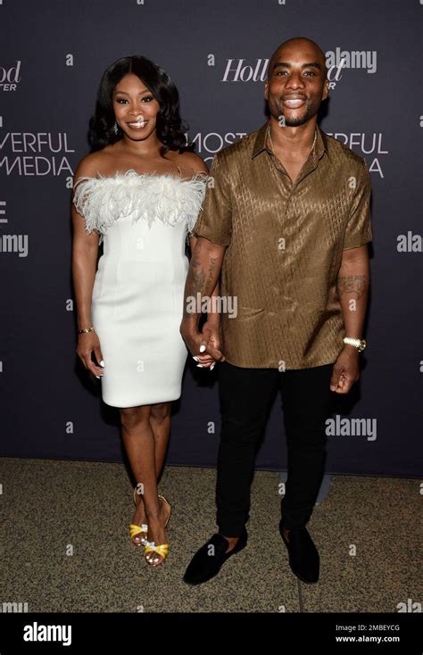 Charlamagne Tha God Right And Wife Jessica Gadsden Attend The