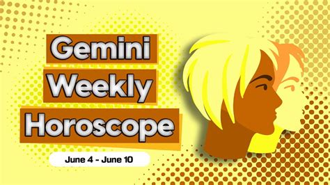 Gemini Weekly Horoscope June 04 To 10 2023 Youtube