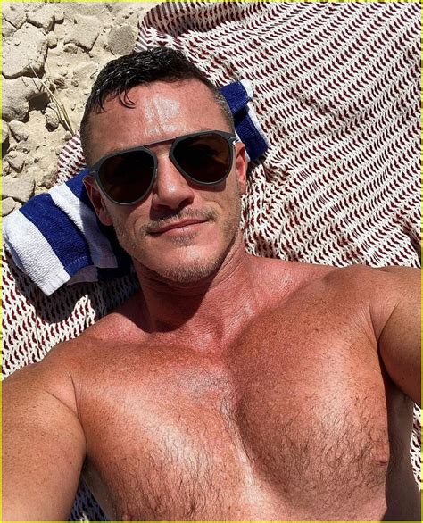 Luke Evans Shares Hot New Shirtless Selfie While At The Beach In Australia Photo Luke