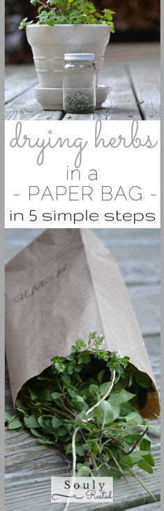 5 Simple Steps To Drying Herbs In A Paper Bag Herbs Drying Herbs