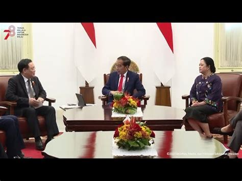 Prrsiden Joko Widodo Terima Ketua Parlemen Vietnam Thailand Laos Dan