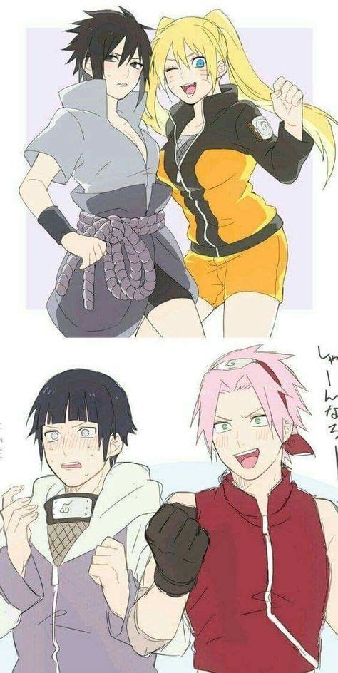 Aww Naruto And Sasuke As Females Sasuke And Naruto Naruto Sasuke X