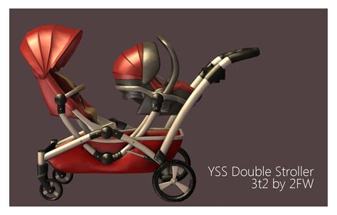 Yss Double Stroller 3t2 Sims Baby Sims 4 Toddler