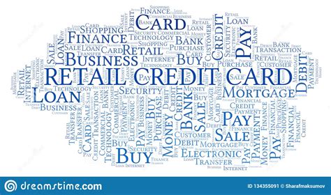 Retail Credit Card Word Cloud Stock Illustration Illustration Of Bank