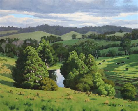 How To Paint A Landscape Painting Trees And Rolling Hills — Samuel