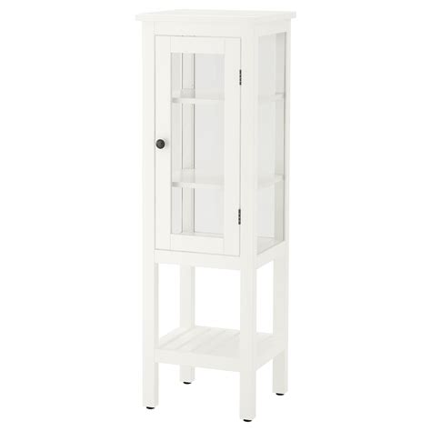 Hemnes High Cabinet With Glass Door White 42x38x131 Cm Ikea