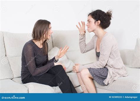 Fight Between Girlfriends Stock Photo Image Of Urge 52389222