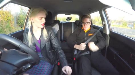 Fake Driving School Exam Failure Leads To Hot Sexy Blonde Car Screw