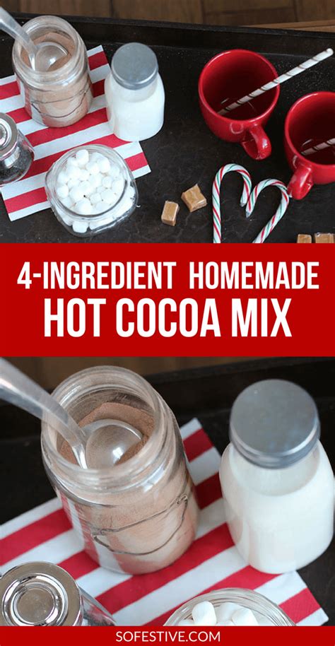 How To Make Homemade Hot Cocoa Mix So Festive