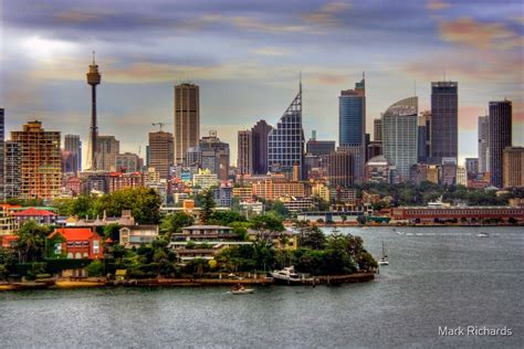 Skyline Sydney New South Wales Australia By Mark Richards Redbubble
