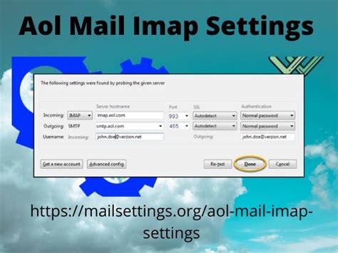 Aol Mail Imap Settings And Smtp Complete Mail Solving Guide Aol Mail