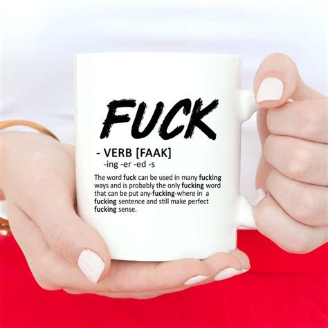 Fuck Gift Tongue In Cheek Mug Swear Mug Cuss Gift Fuck Etsy