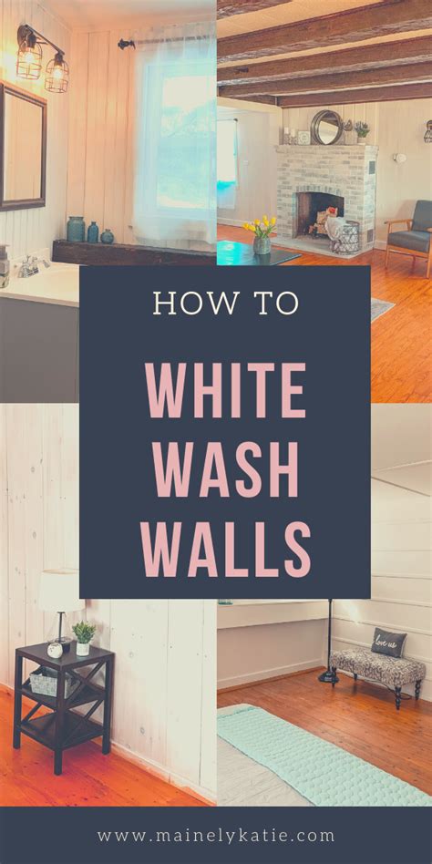 How To White Wash Walls White Wash Walls Easy Diy Home Projects Diy