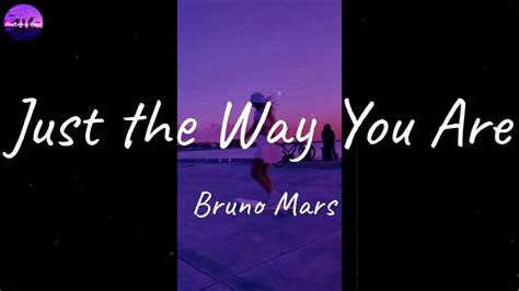 bruno mars just the way you are lyric video youtube