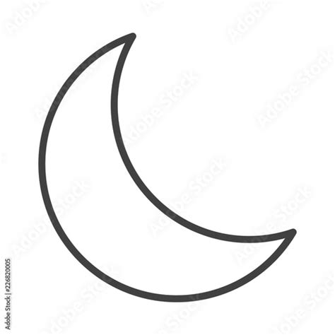 Quarter Moon Symbol Stock Vector Adobe Stock