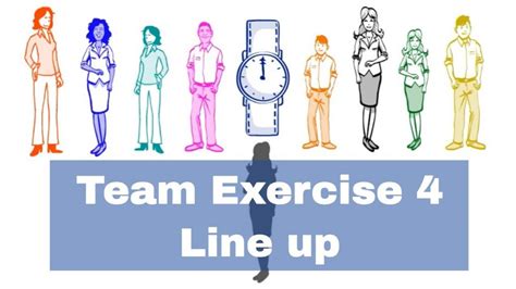 Team Building Exercise Line Up