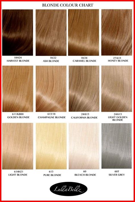 L Oreal Preference Blonde Color Chart