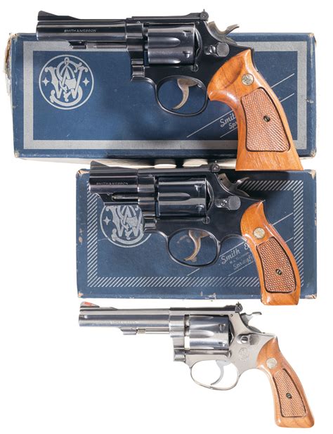 Three Smith And Wesson Da Revolvers Rock Island Auction
