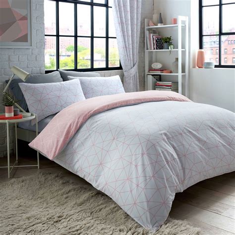Pink And Grey Duvet Cover Twin Bedding Sets 2020