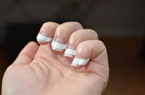 Diy French Tip Gelshellac Nails Thesimplehaus
