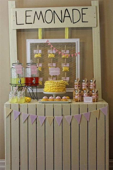 lemonade stand birthday party ideas photo 6 of 25 catch my party