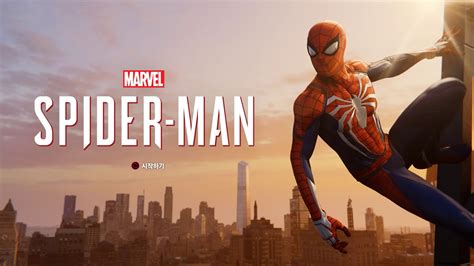 Ps4pro Marvels Spider Man Title Screen 2160p Youtube