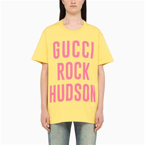 Gucci Yellow Gucci Rock Hudson T Shirt Thedoublef