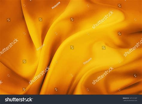 Gold Silk Fabric Background Soft Elegant Stock Photo 147121337