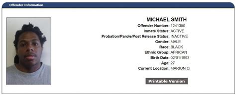 Inmate Search North Carolina Department Of Corrections Search