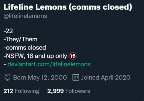 Lifeline Lemons Comms Closed On Twitter Haha One
