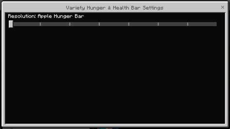 Apple Hunger Bar Minecraft Texture Pack