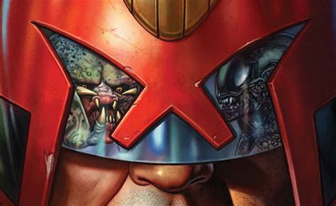 Judge Dredd To Battle Aliens And Predators In A Comic Crossover Showdown