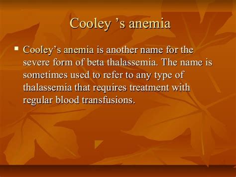 What Is Thalassemia