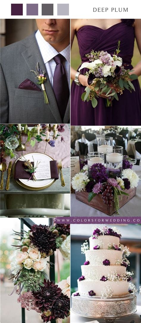 25 Deep Purple Plum Wedding Color Ideas 2024