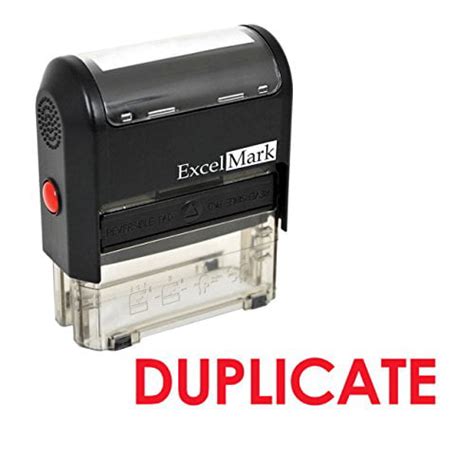 Duplicate Self Inking Rubber Stamp Red Ink 42a1539web R Walmart