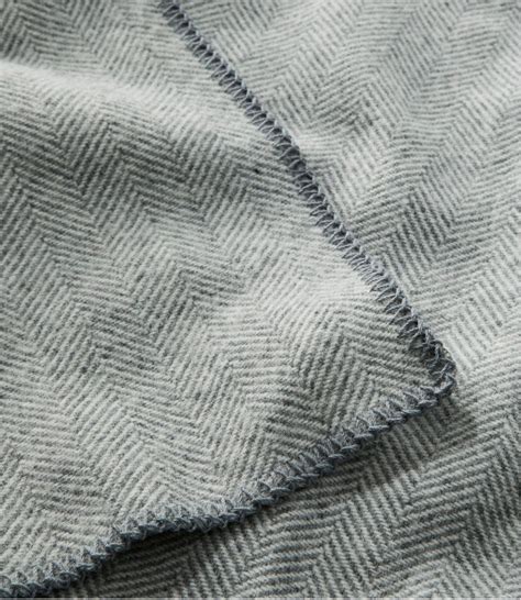 Washable Wool Blanket Herringbone Blankets And Throws At Llbean
