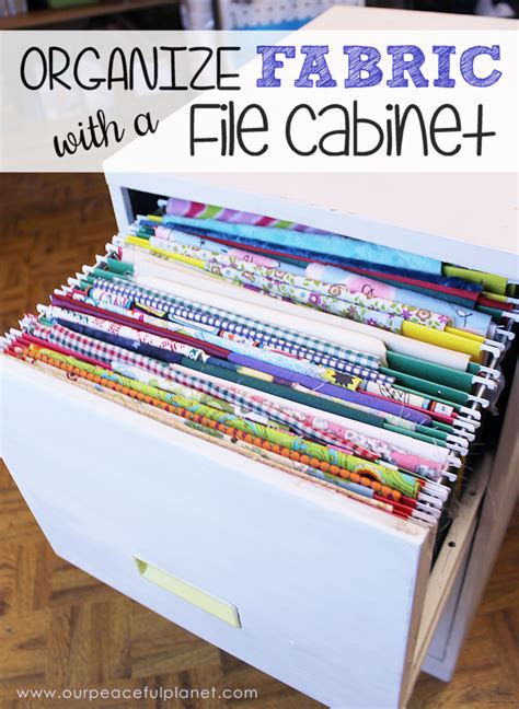 Yes, there will be moments of weakness where your new digital filing system will just not understand you like your old paper one did. Organize Fabric with a File Cabinet!