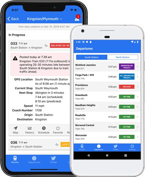 MBTA Rail - MBTA Commuter Rail Real-Time Train Tracking App for iPhone