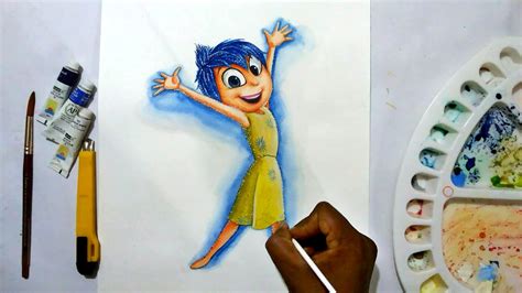 how to draw joy from inside out speed art youtube