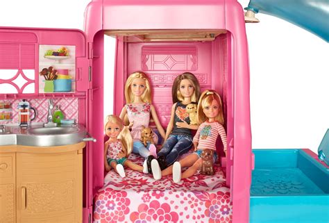 Barbie Pop Up Camper Vehicle Toys And Games