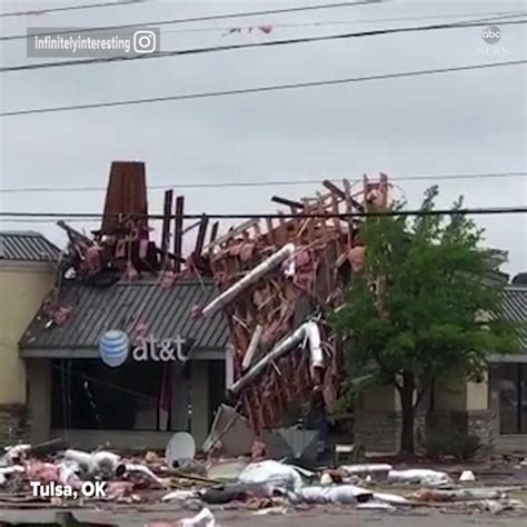 Tulsa Storms Leave Dozens Injured Tulsa Storm Videos Shows