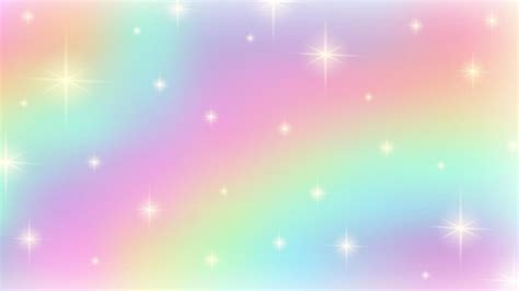 Fondo De Fantasía De Arco Iris Colores Pastel Holográficos Cielo Con