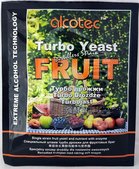 Alcotec Turbo Yeast Fruit 60g дрожжи для фруктовых браг