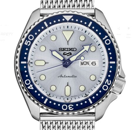 seiko 5 sports automatic mesh stainless steel mens watch srpe77k1 for sale online ebay